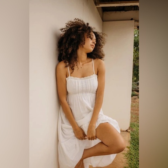 Billabong X Wrangler White Midi Dress - Picture 6 of 8